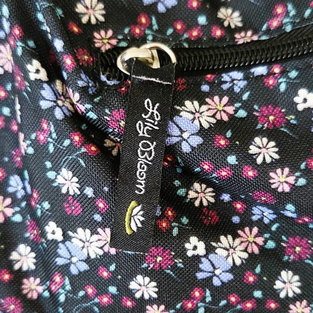 Lily Bloom Ditsy Daisy Delight Floral Crossbody Hobo Purse Bag 'Kara Coho'
